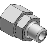 DS-V-SA - 30° chamfer, fitting body with nut and cutting ring