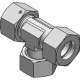 Adjustable L - fitting with sealing cone