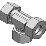 Adjustable T - fitting with sealing cone